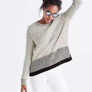 Madewell Geo-Block Pullover Sweater